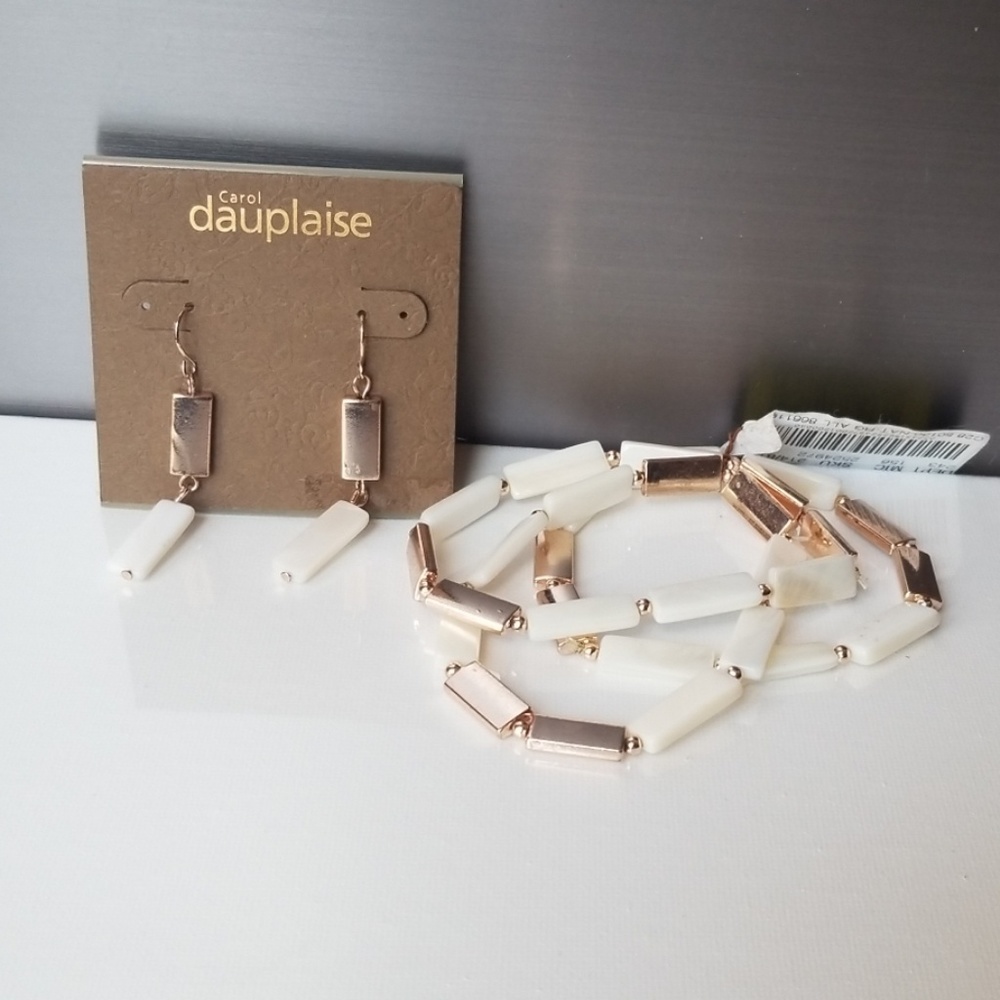 Earrings and bracelets